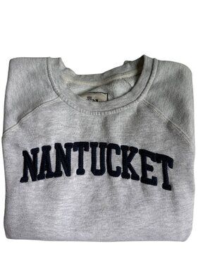 Campus Crew Nantuckett Crewneck Sweatshirt (Grey) - M